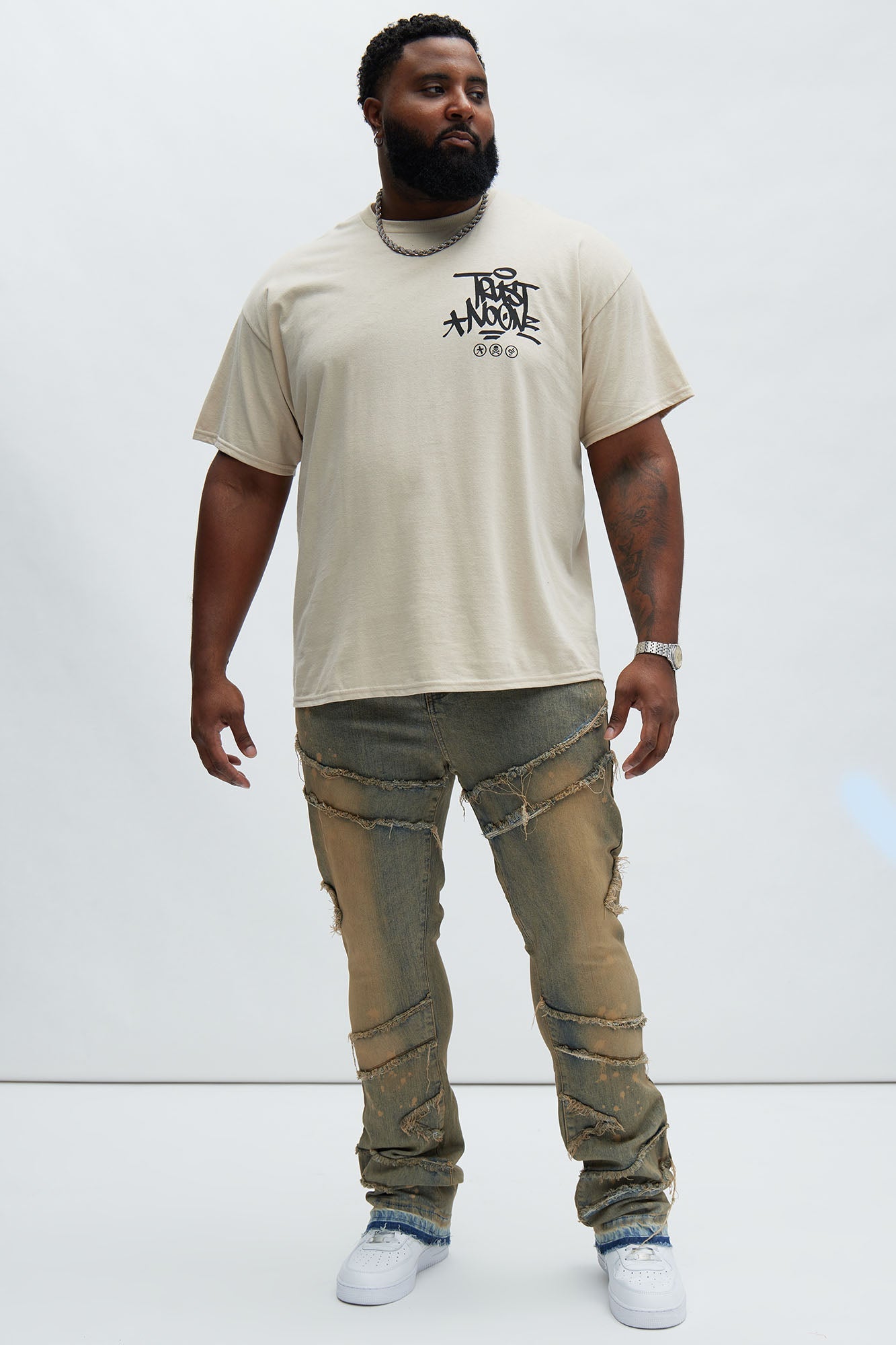 Beware Of Snakes Short Sleeve Tee - Tan - HCWP 