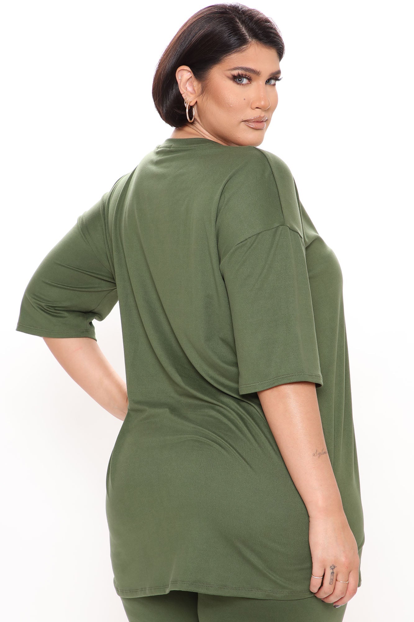 Weekend Vibes Short Set - Olive - HCWP 