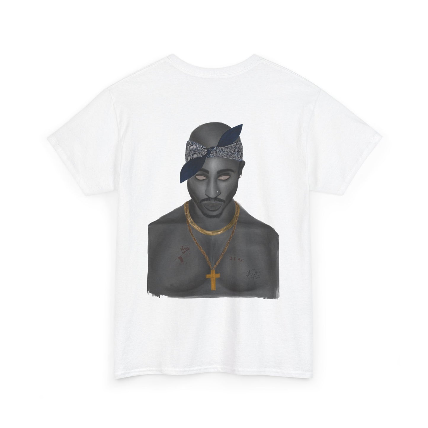 2 Pac T-shirt painted by Oleg Dave - HCWP 