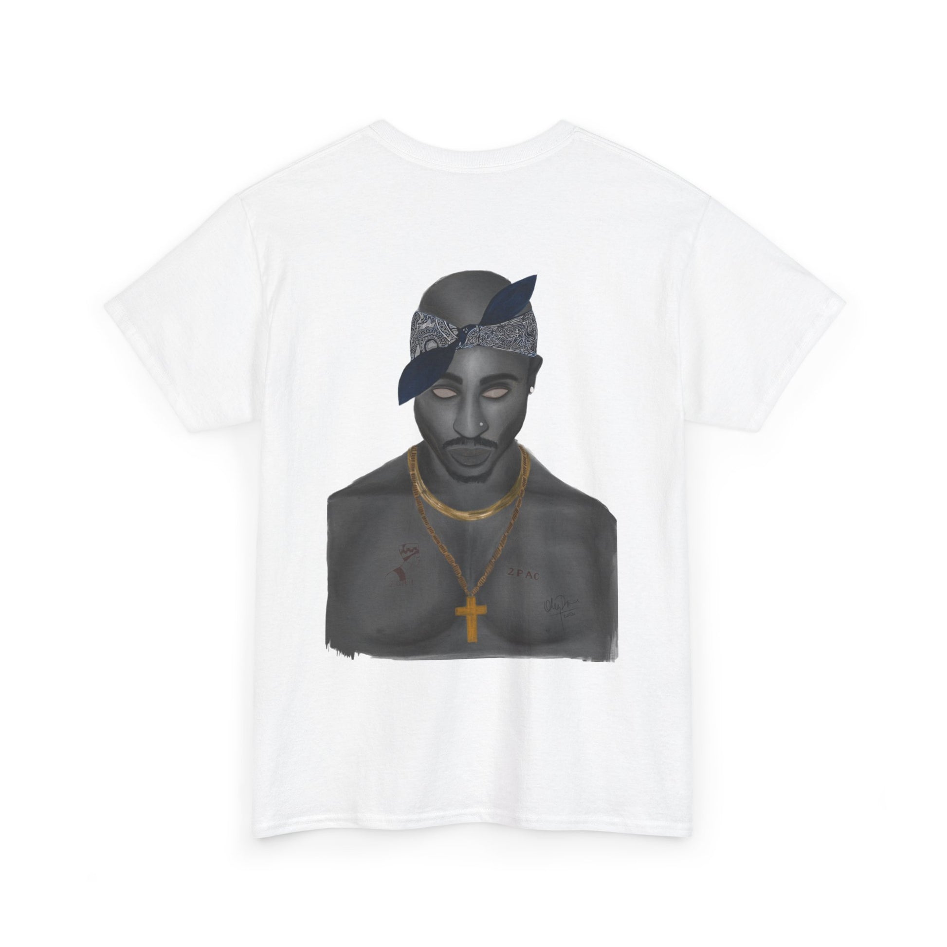 2 Pac T-shirt painted by Oleg Dave - HCWP 