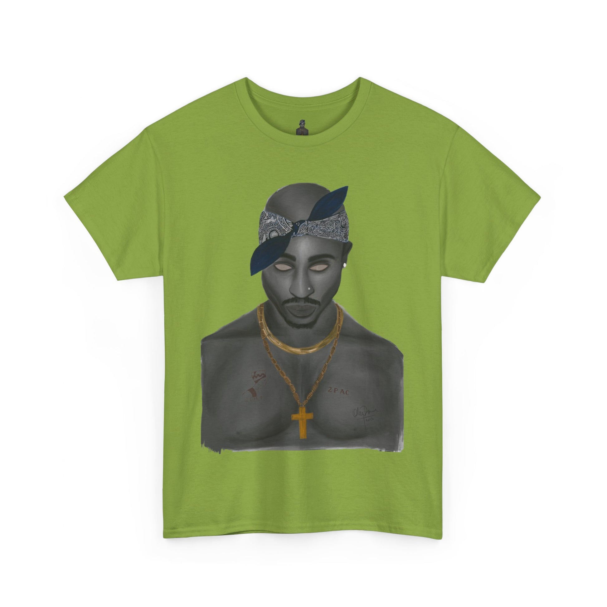 2 Pac T-shirt painted by Oleg Dave - HCWP 