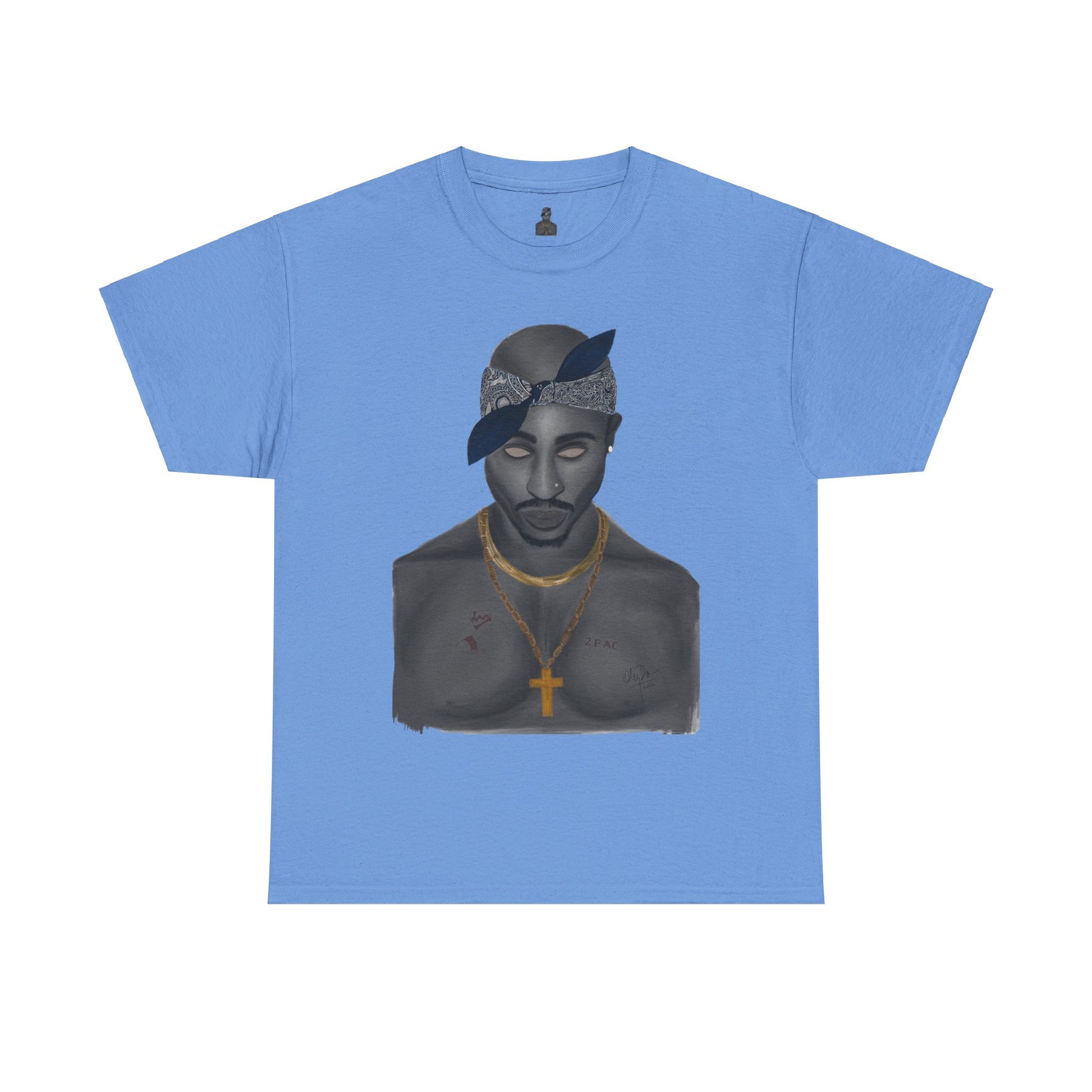 2 Pac T-shirt painted by Oleg Dave - HCWP 