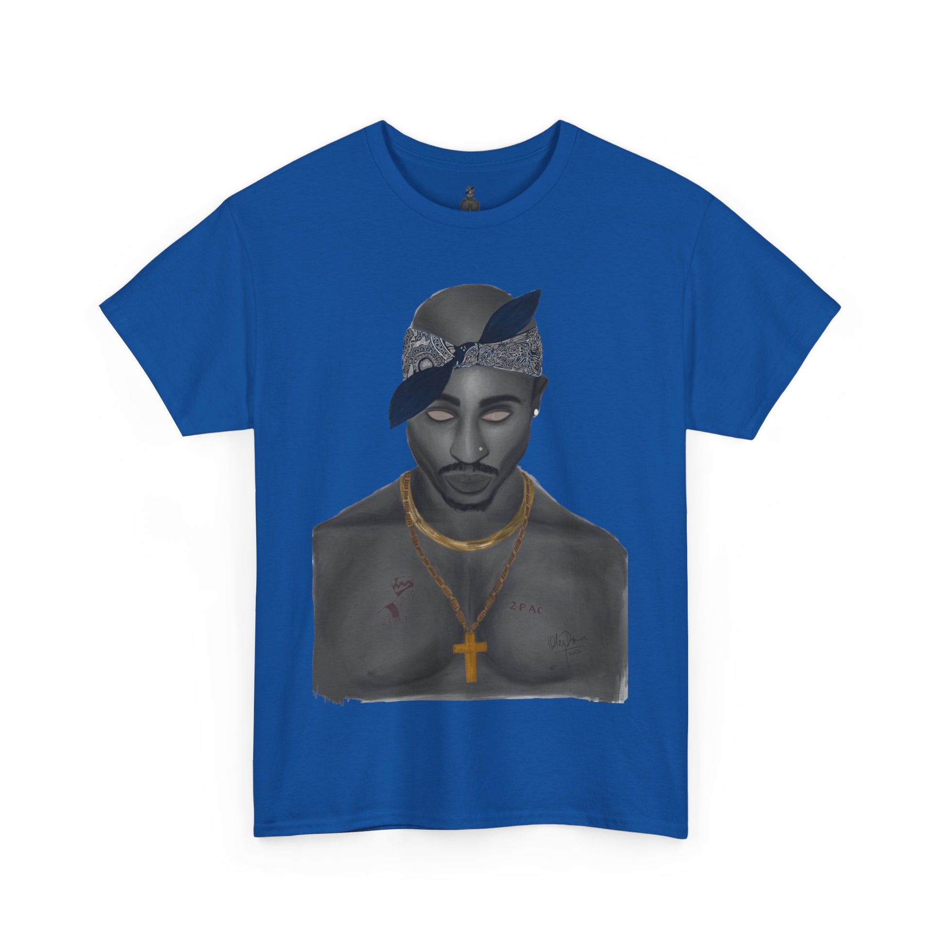 2 Pac T-shirt painted by Oleg Dave - HCWP 