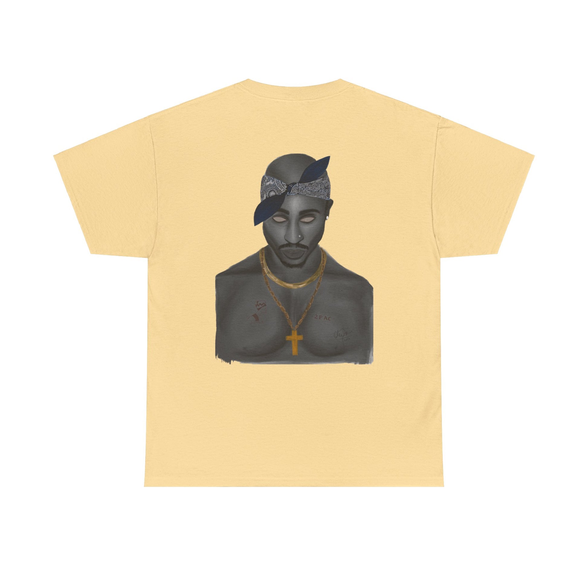 2 Pac T-shirt painted by Oleg Dave - HCWP 