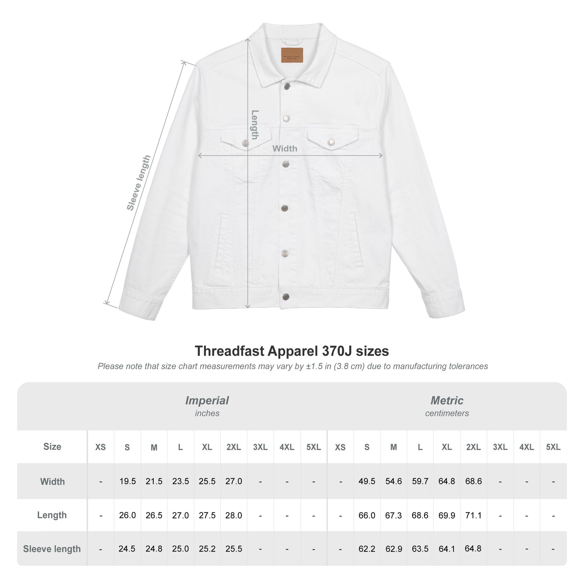 HCWP Unisex Denim Jacket (Embroidery) - HCWP 