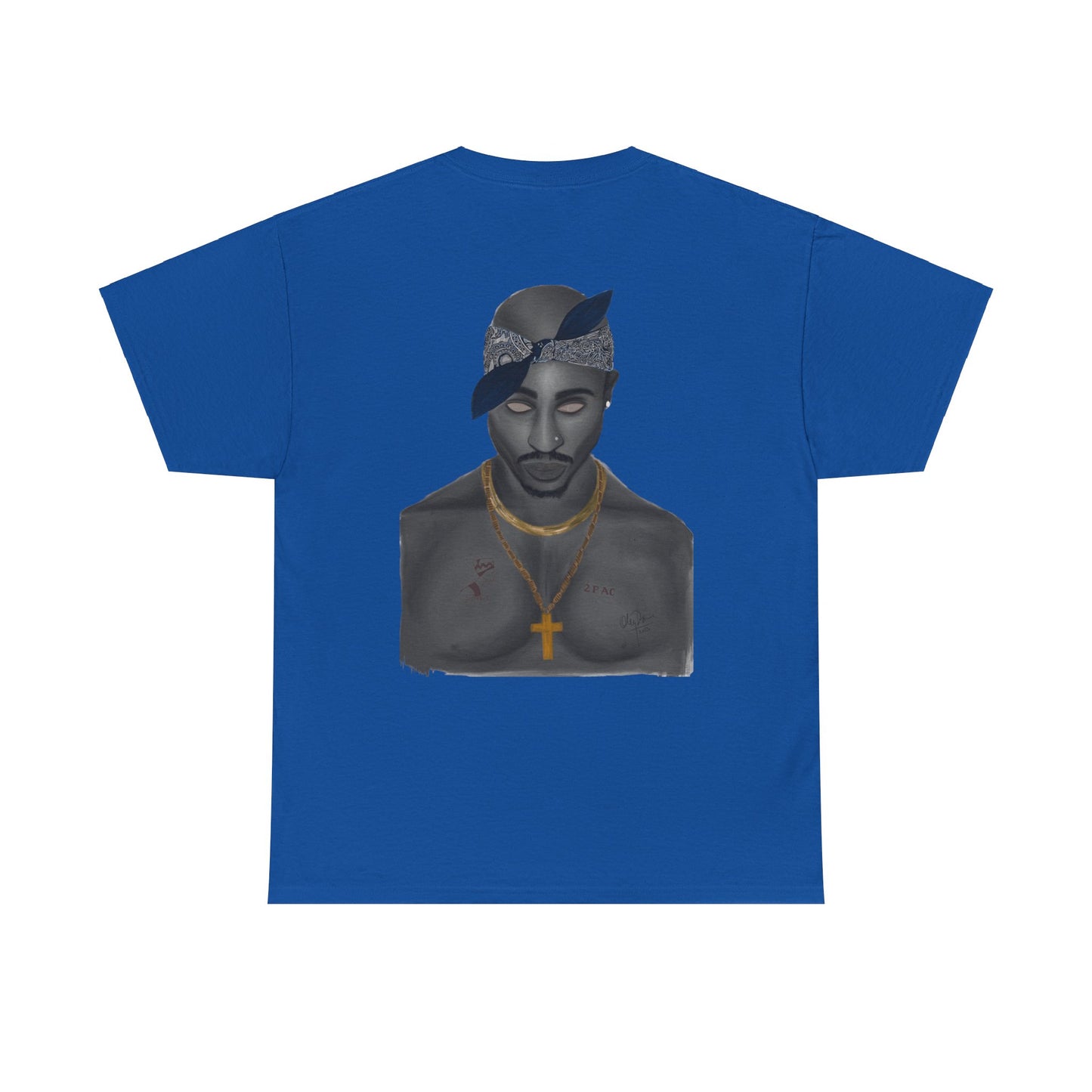 2 Pac T-shirt painted by Oleg Dave - HCWP 