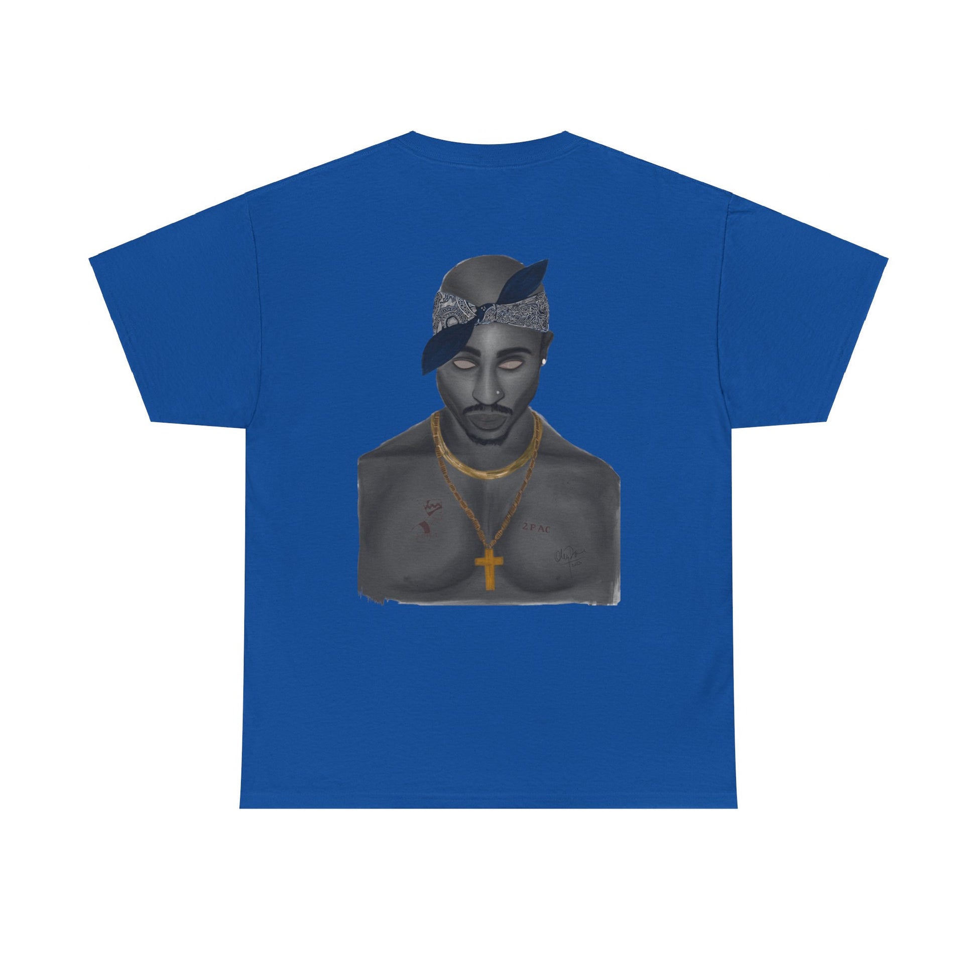 2 Pac T-shirt painted by Oleg Dave - HCWP 