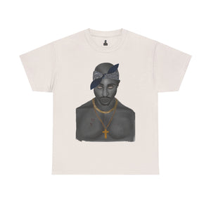 2 Pac T-shirt painted by Oleg Dave