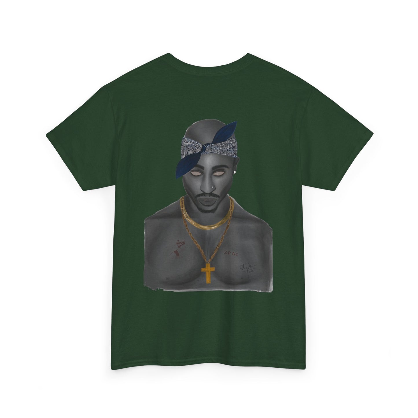 2 Pac T-shirt painted by Oleg Dave - HCWP 