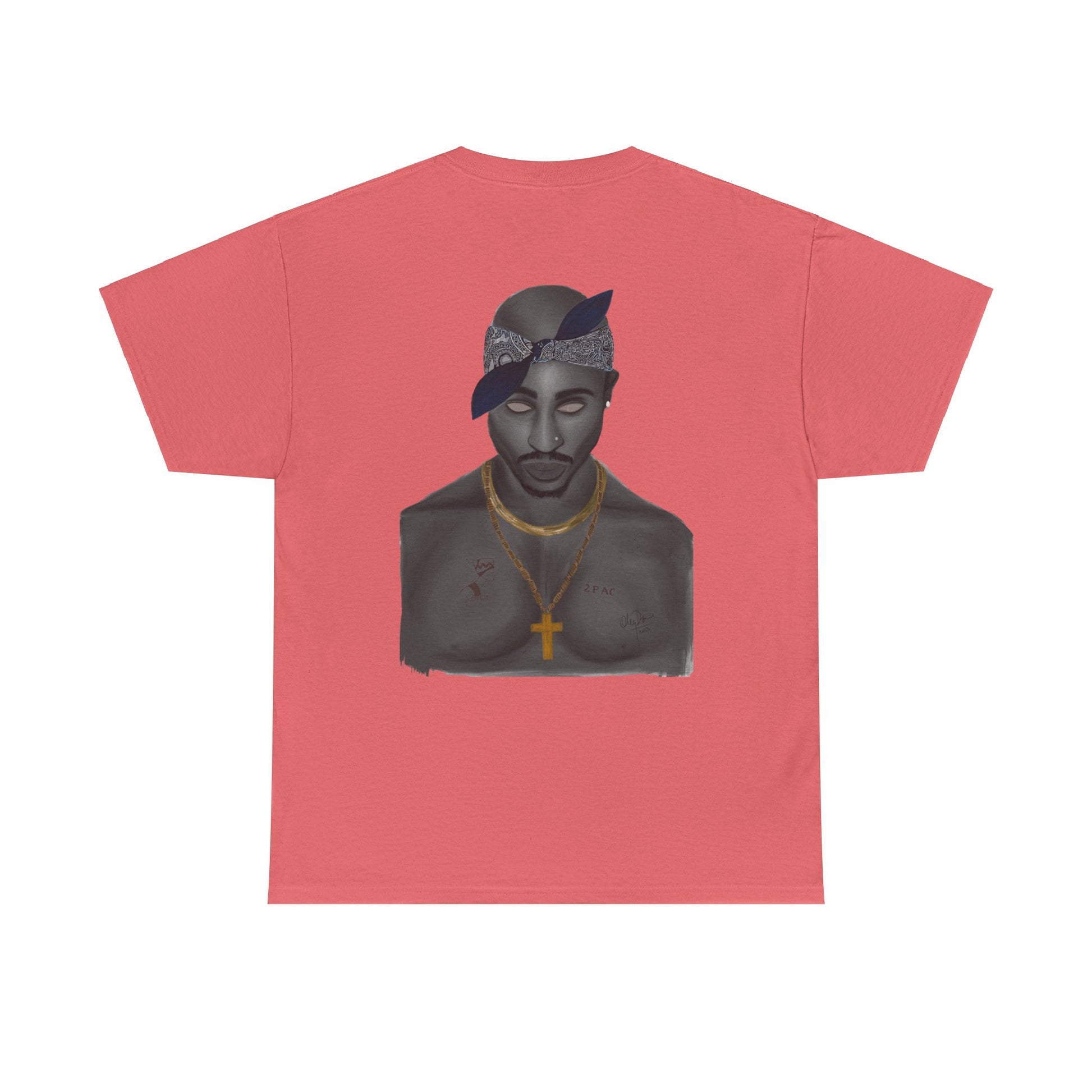 2 Pac T-shirt painted by Oleg Dave - HCWP 