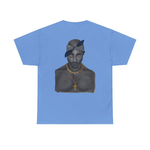 2 Pac T-shirt painted by Oleg Dave