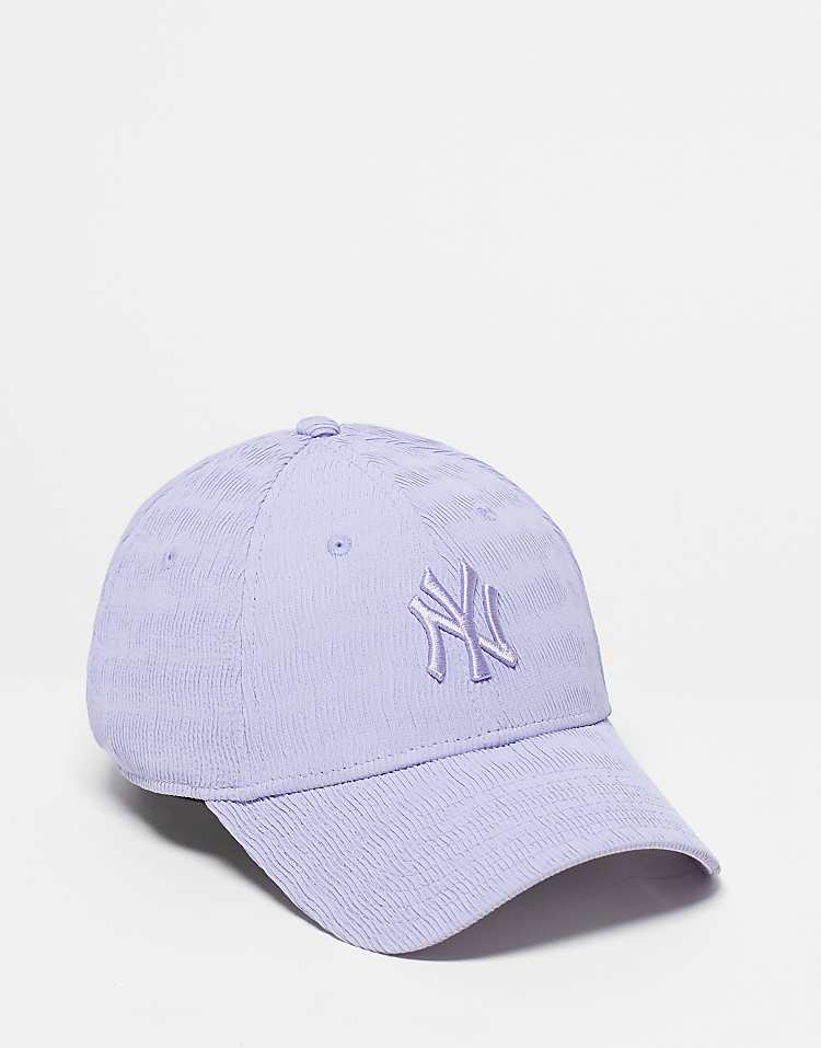 New Era New York Yankees textured 9forty cap in lilac