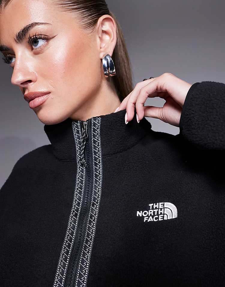 The North Face Seven Summits Fleeski heavyweight full zip fleece in black