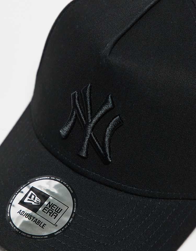 New Era NY Yankees monochrome E-frame cap in black