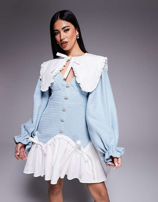 https://images.asos-media.com/products/asos-luxe-boucle-cotton-poplin-mix-mini-dress-with-embellished-buttons-in-blue/207549645-1-blue?$n_750w$&wid=750&fit=constrain