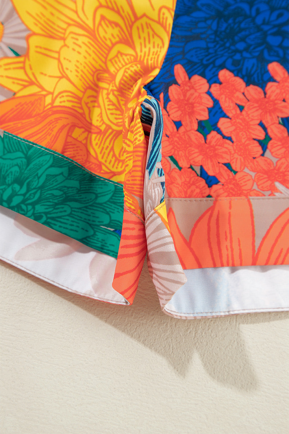 Orange Floral Printed Set - HCWP 