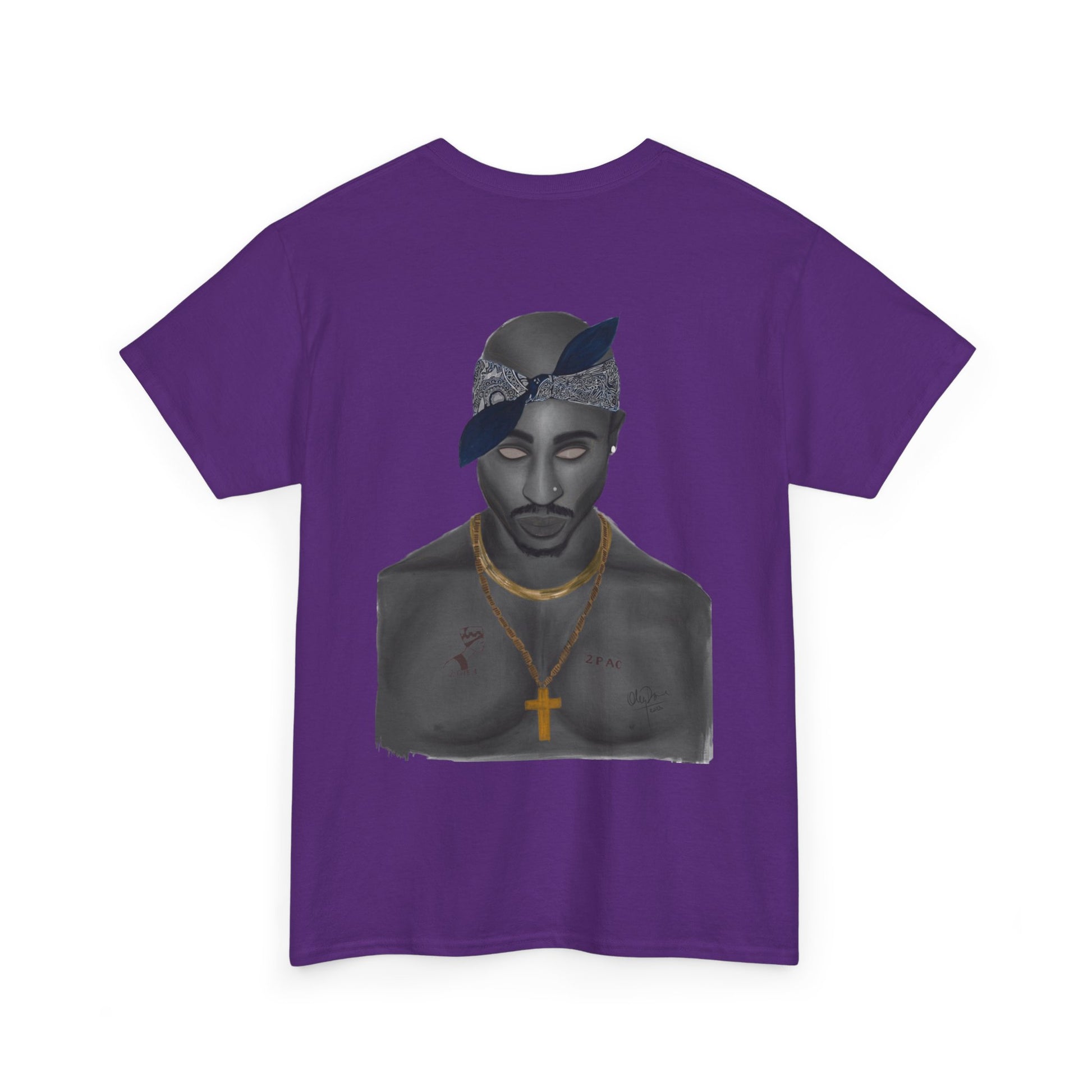 2 Pac T-shirt painted by Oleg Dave - HCWP 