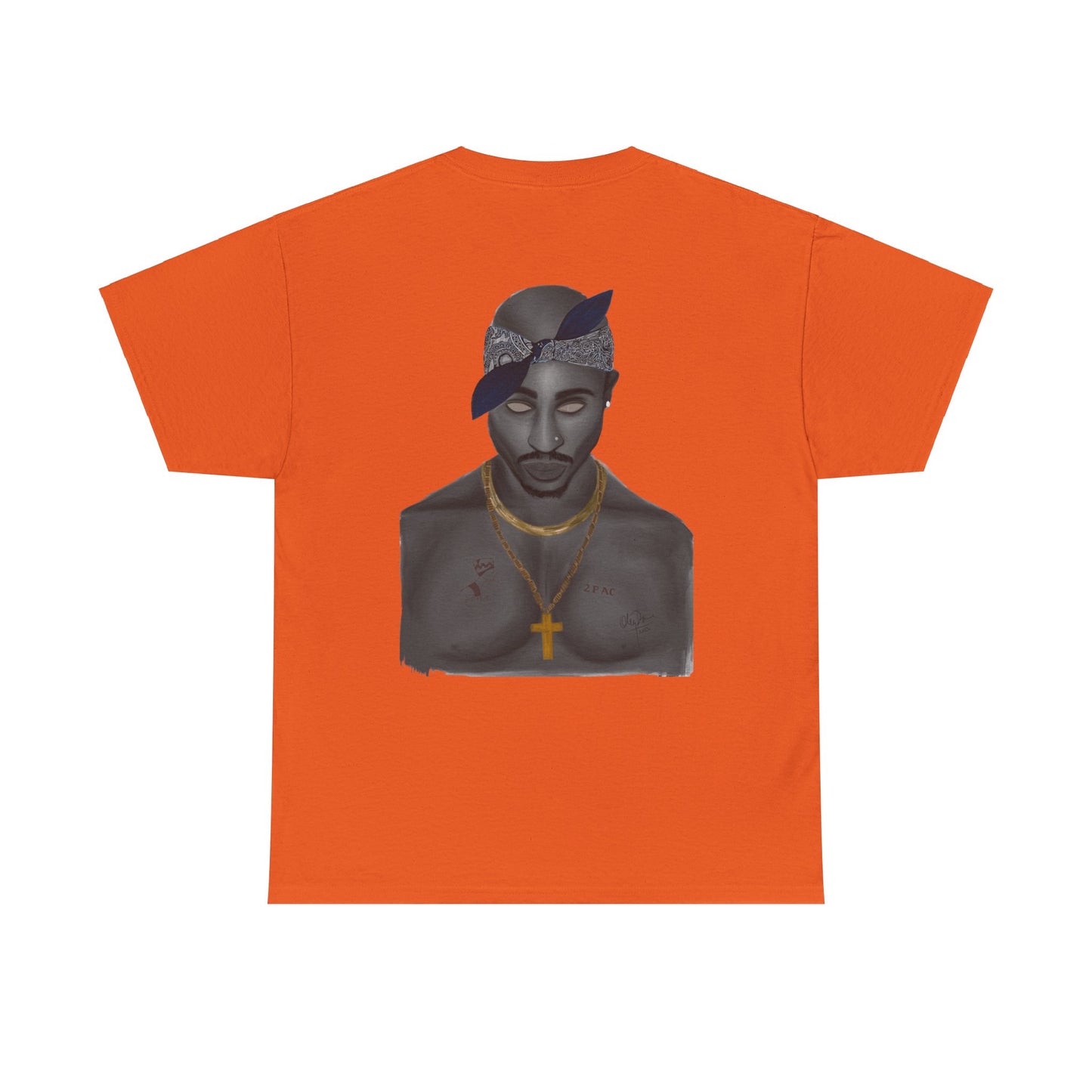 2 Pac T-shirt painted by Oleg Dave - HCWP 