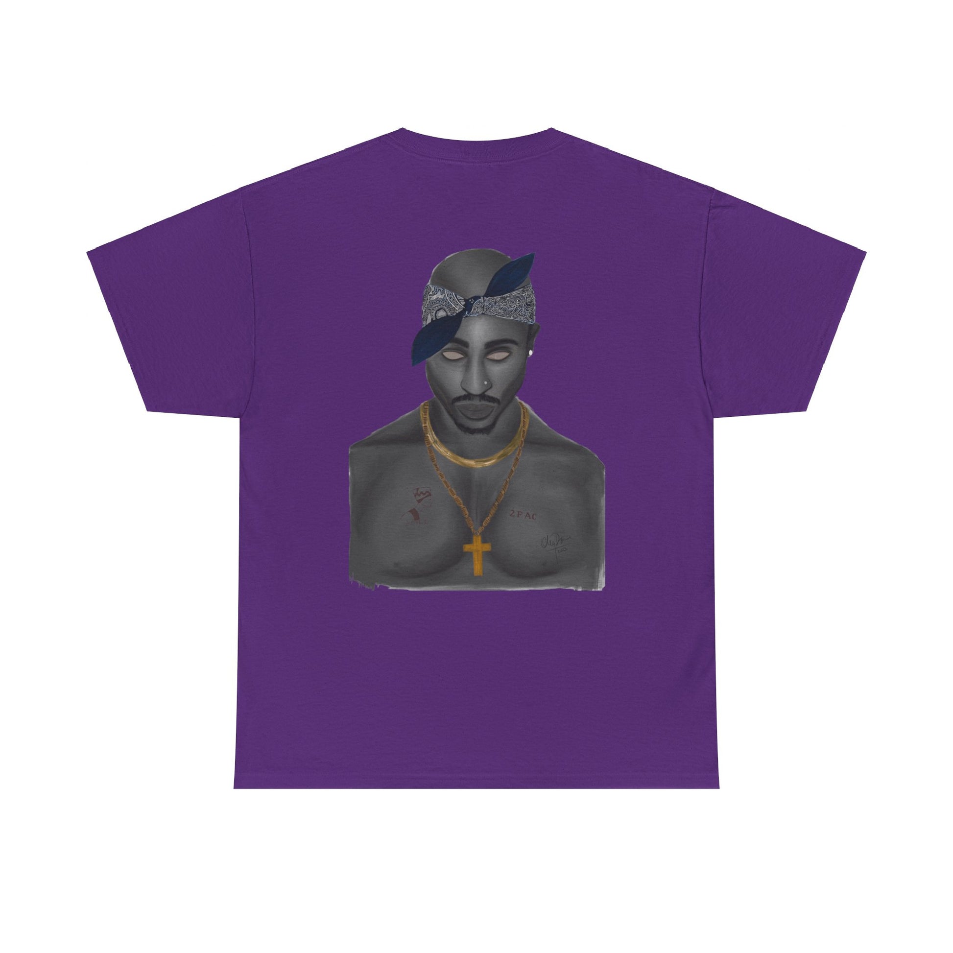2 Pac T-shirt painted by Oleg Dave - HCWP 