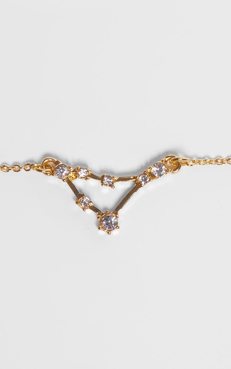 Gold Plated Pisces Celestial Necklace