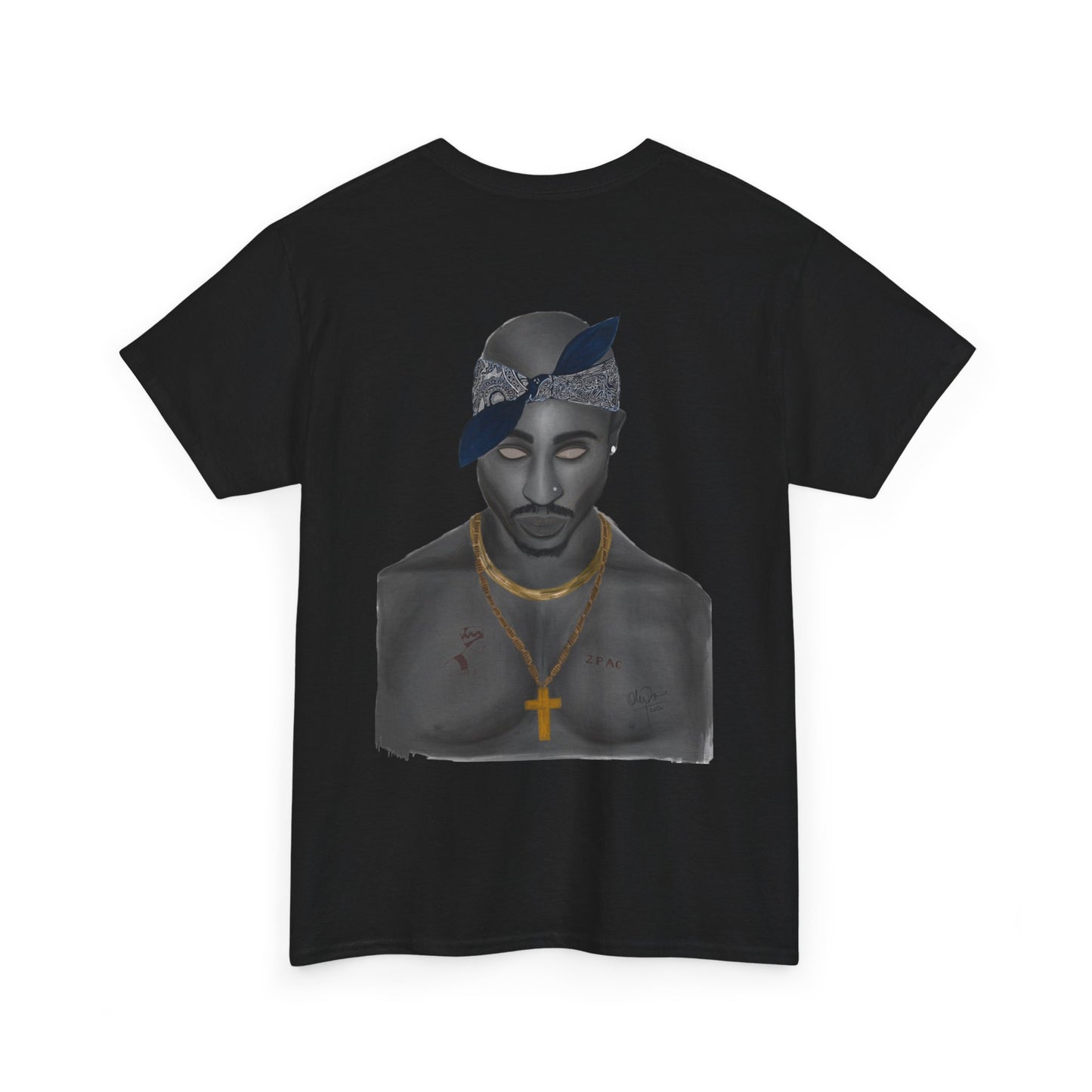 2 Pac T-shirt painted by Oleg Dave - HCWP 