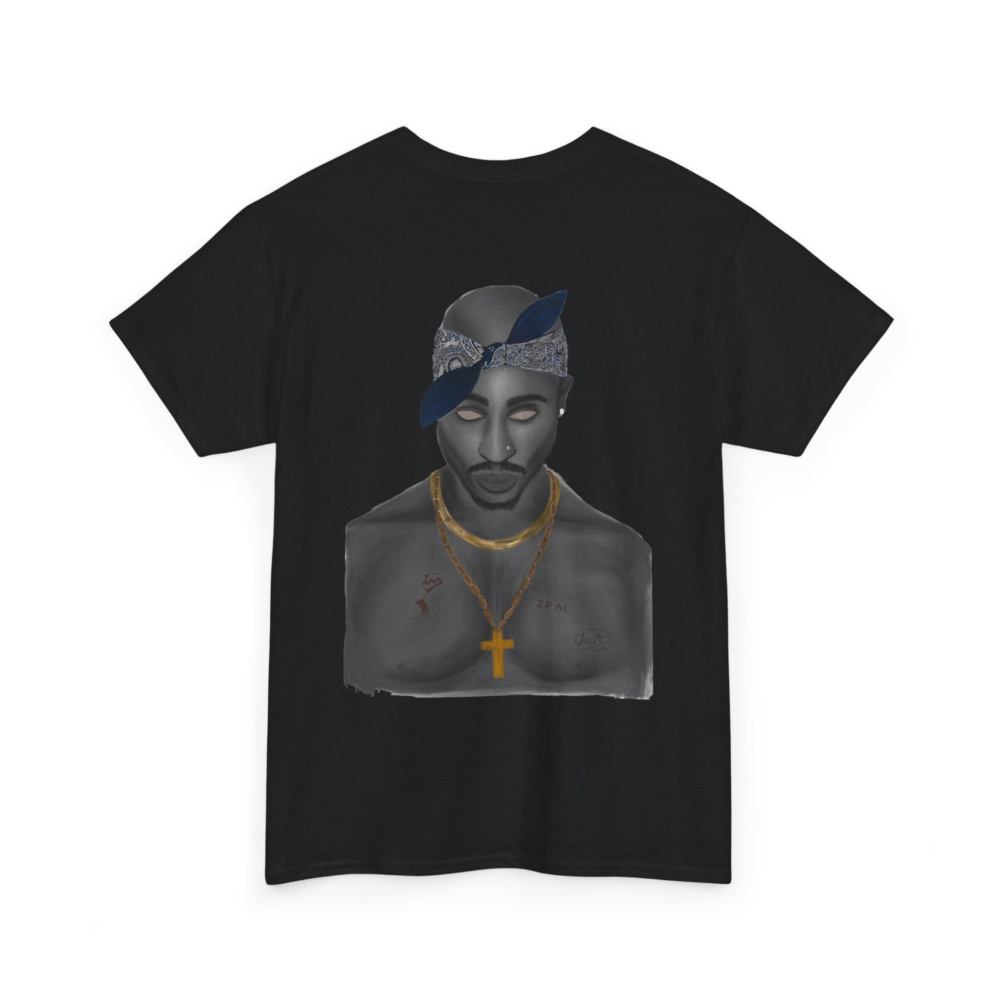 2 Pac T-shirt painted by Oleg Dave - HCWP 