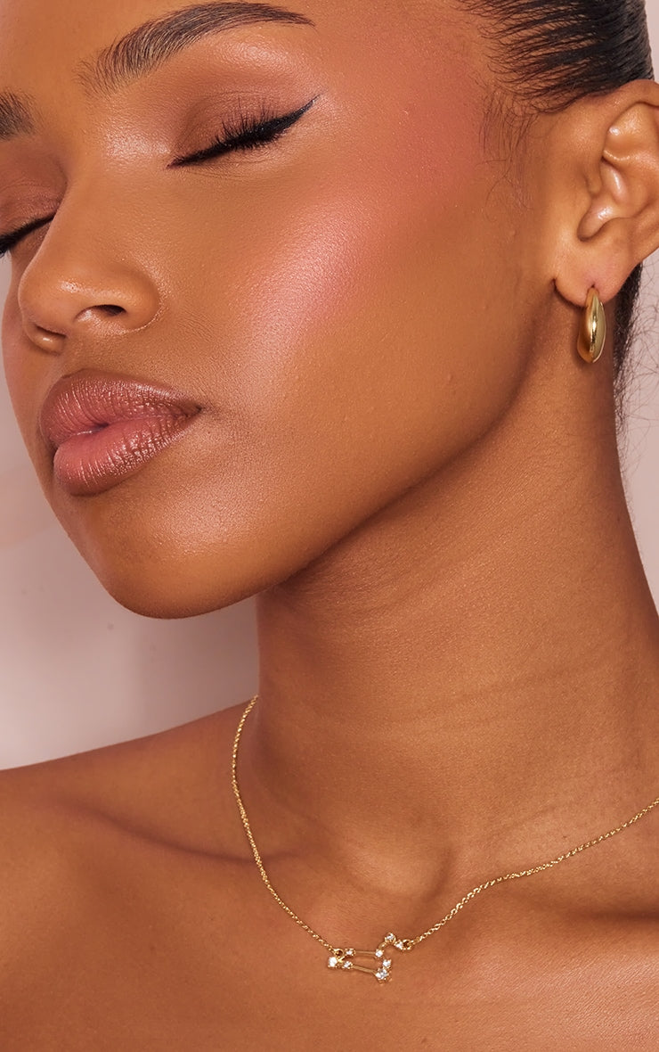 Gold Plated Libra Celestial Necklace - HCWP 
