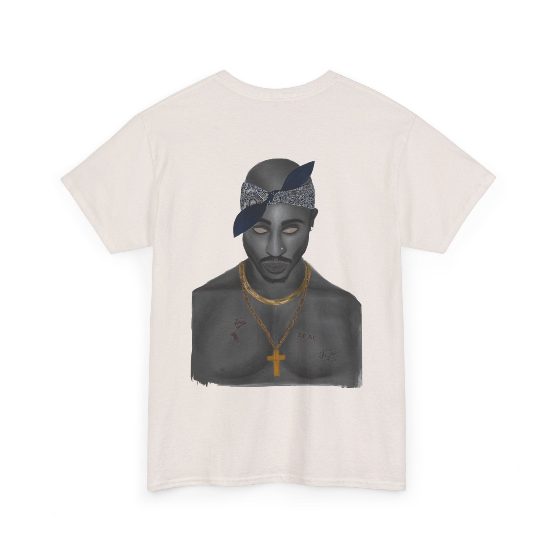 2 Pac T-shirt painted by Oleg Dave - HCWP 