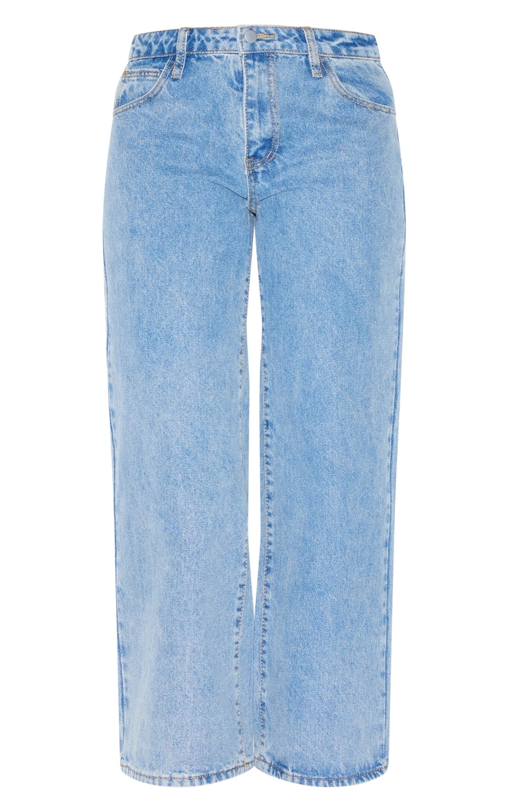 Petite Blue Straight Leg Jeans