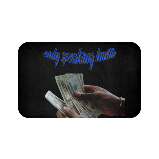 Only speaking Hustle Bath Mat - HCWP 