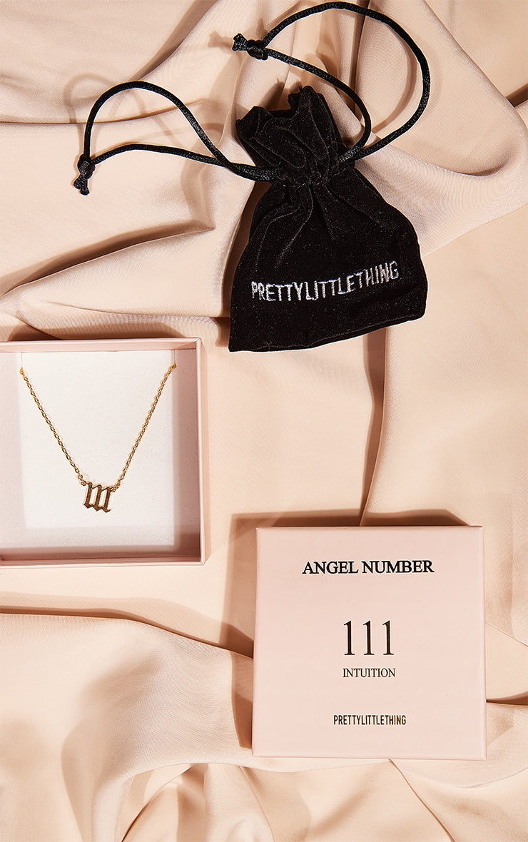 Real Gold Plated 777 Angel Number Necklace