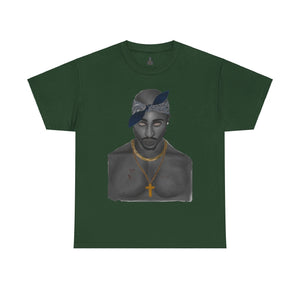 2 Pac T-shirt painted by Oleg Dave