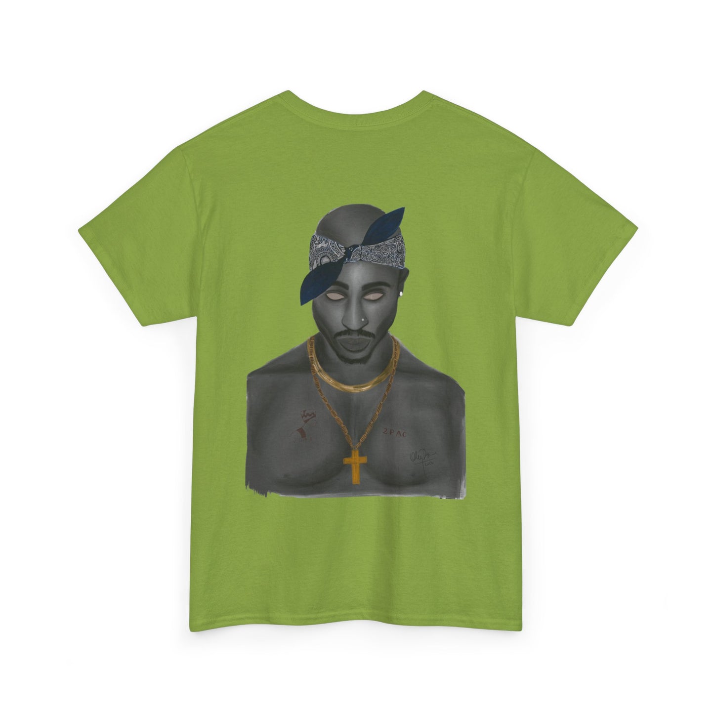 2 Pac T-shirt painted by Oleg Dave - HCWP 