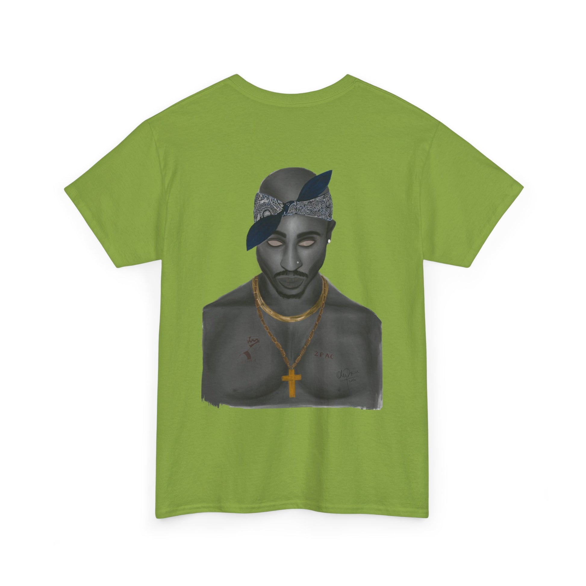 2 Pac T-shirt painted by Oleg Dave - HCWP 