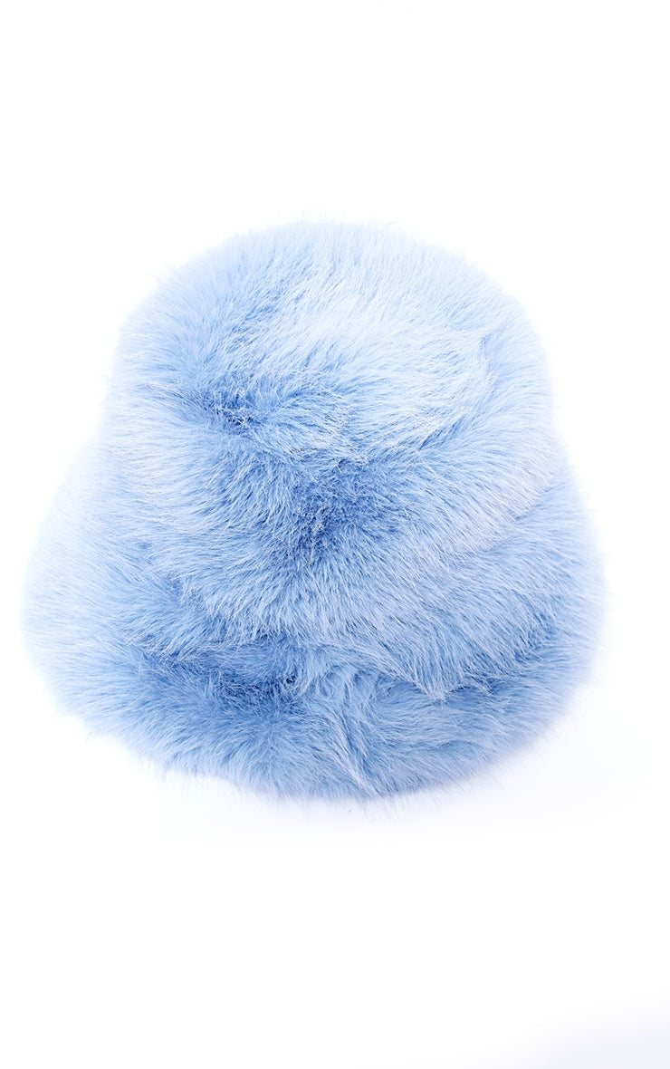 Chocolate Faux Fur Fluffy Bucket Hat