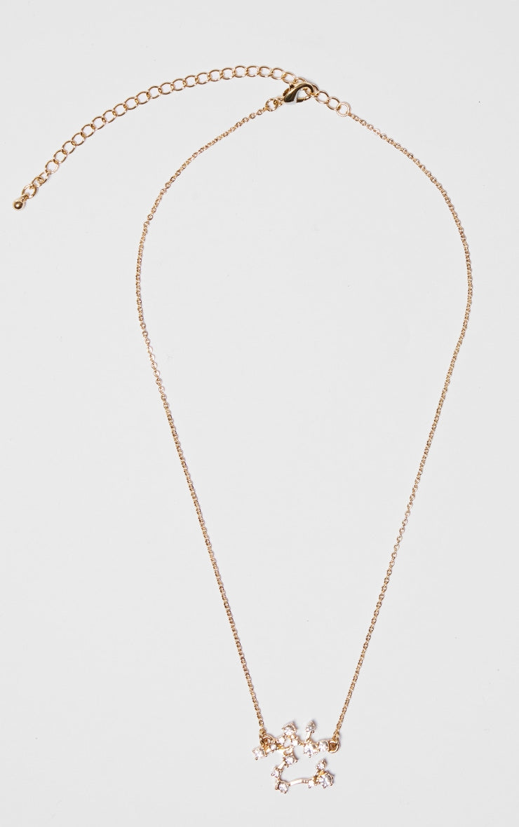 Gold Plated Leo Celestial Necklace