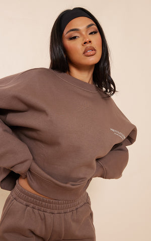 Light Olive Premium Oversized Boxy Sweatshirt