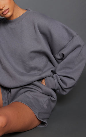 Light Olive Premium Oversized Boxy Sweatshirt