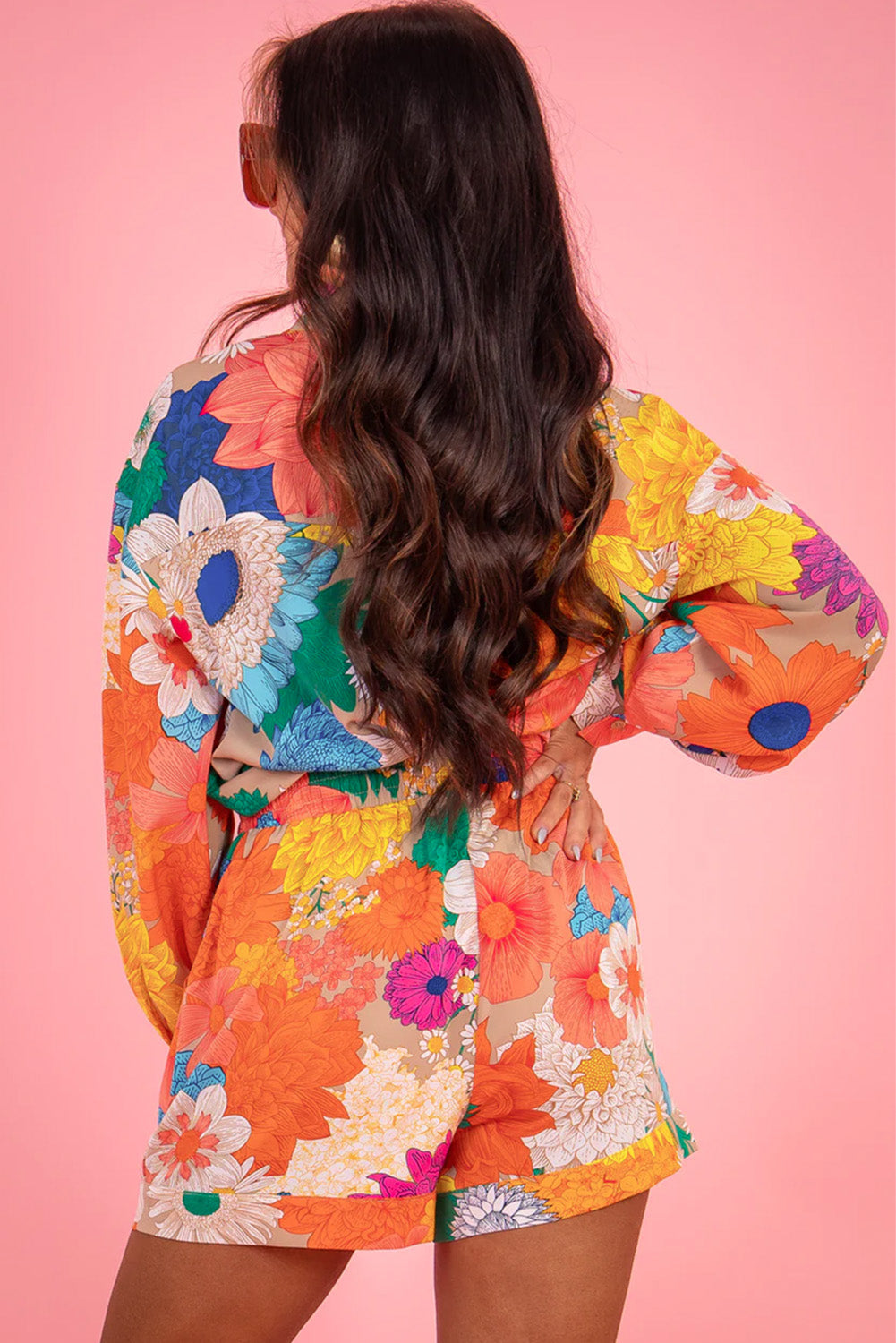 Orange Floral Printed Set - HCWP 