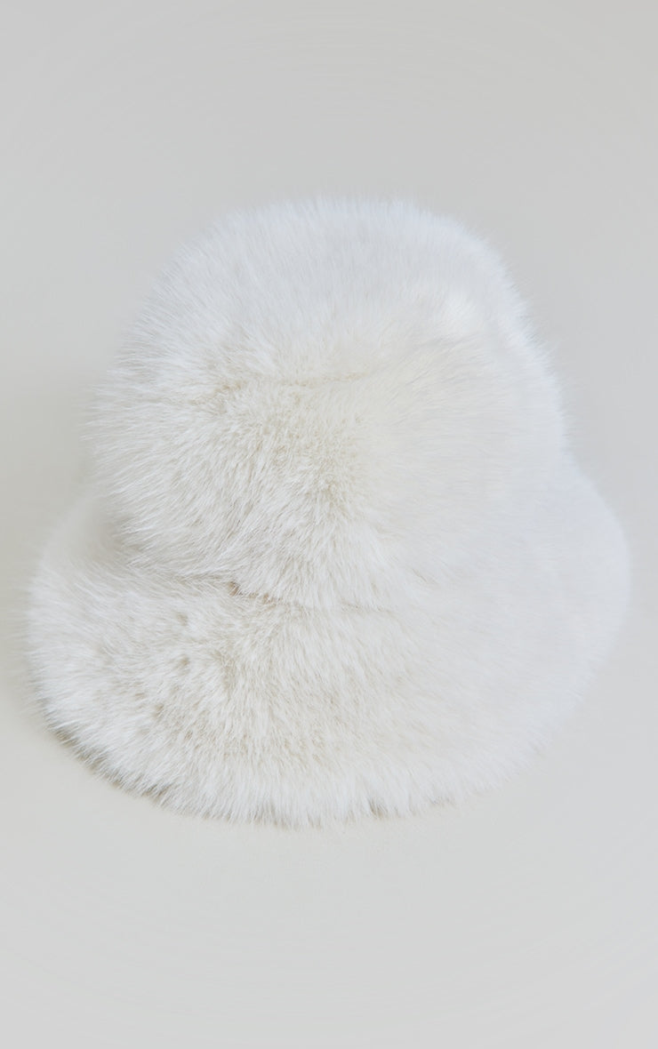 Chocolate Faux Fur Fluffy Bucket Hat