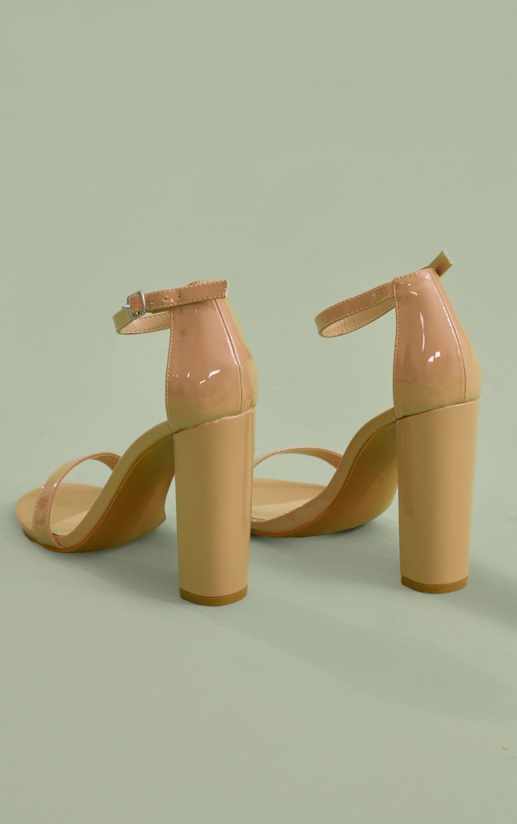 White May Blocked Heeled Sandal - HCWP 