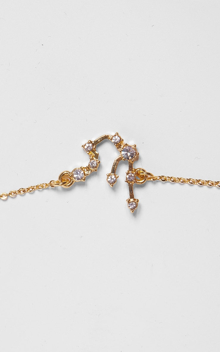 Gold Plated Cancer Celestial Necklace