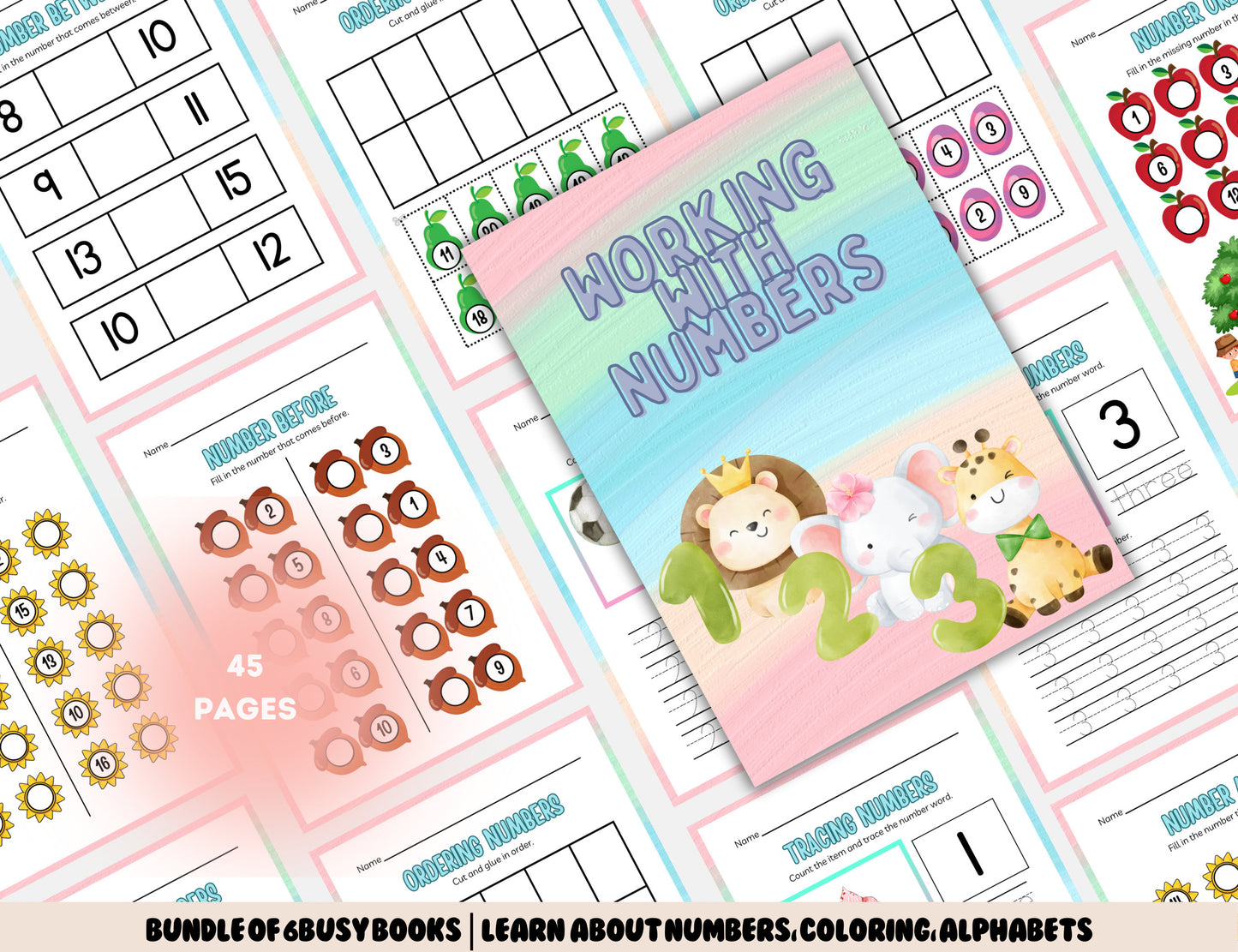 Bundle of Ultimate 6-in-1 Book (175 Pages) - Digital Download, Canva Editable - Engaging Activities for Toddlers - Build, Learn, Play!