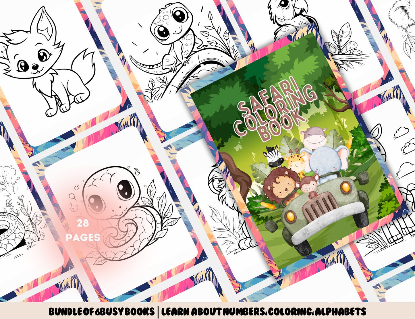 Bundle of Ultimate 6-in-1 Book (175 Pages) - Digital Download, Canva Editable - Engaging Activities for Toddlers - Build, Learn, Play!