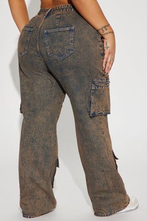 Not Sorry Non Stretch Cargo Jean - Copper - HCWP 