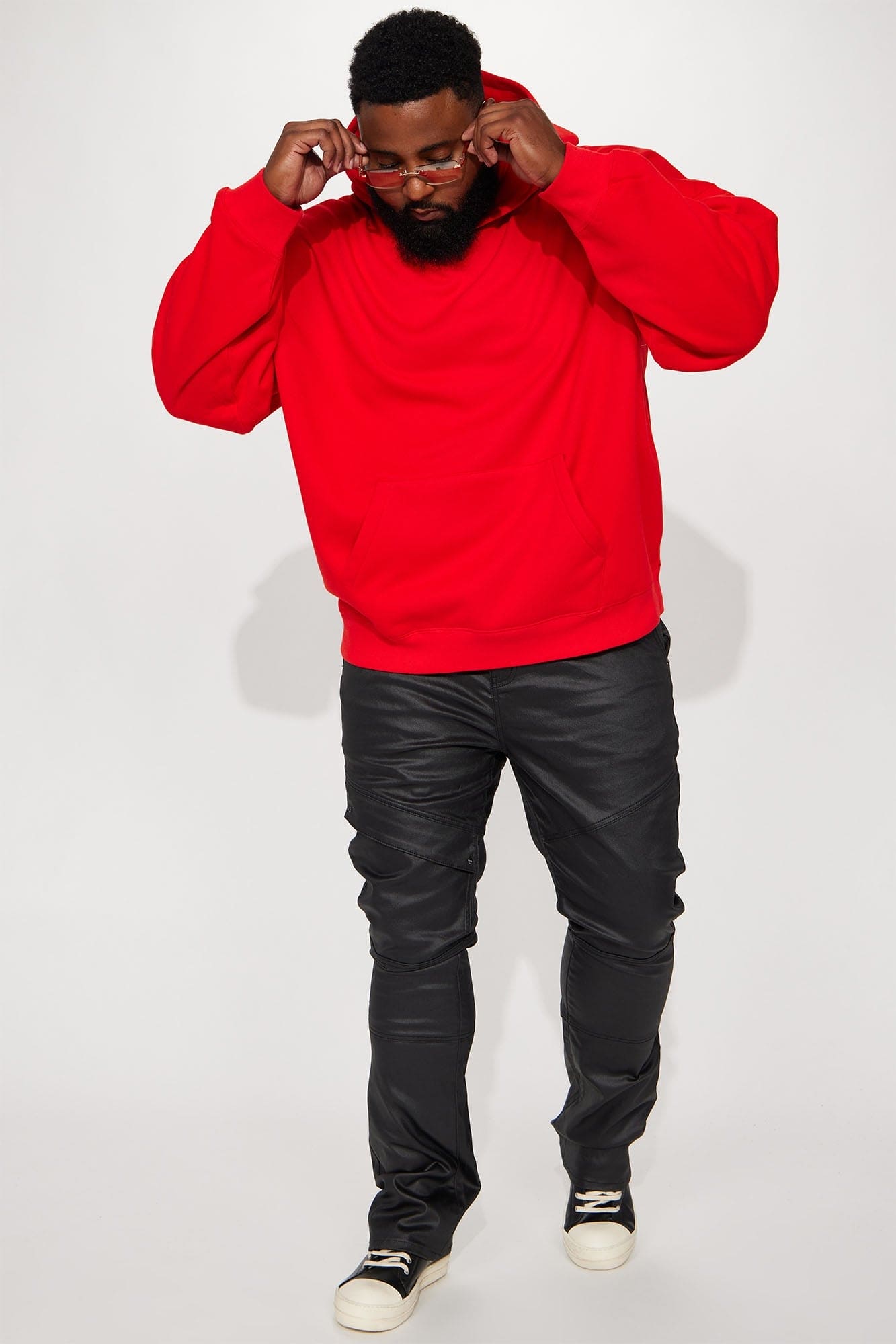 Tyson Oversized Heavyweight Hoodie - Black - HCWP 