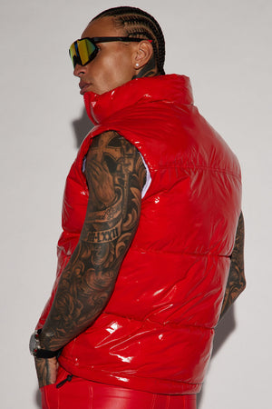 Caleb Puffer Vest - Red - HCWP 