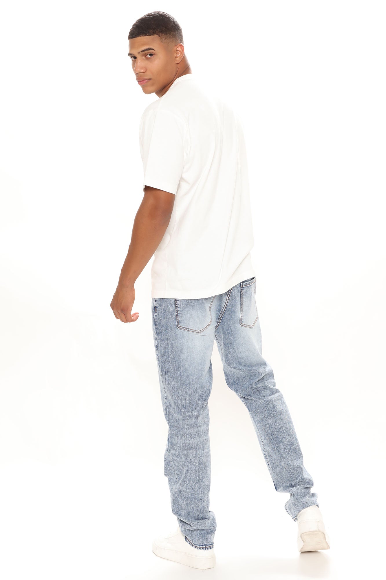 Mike Straight Jeans - Bleach Blue Wash - HCWP 