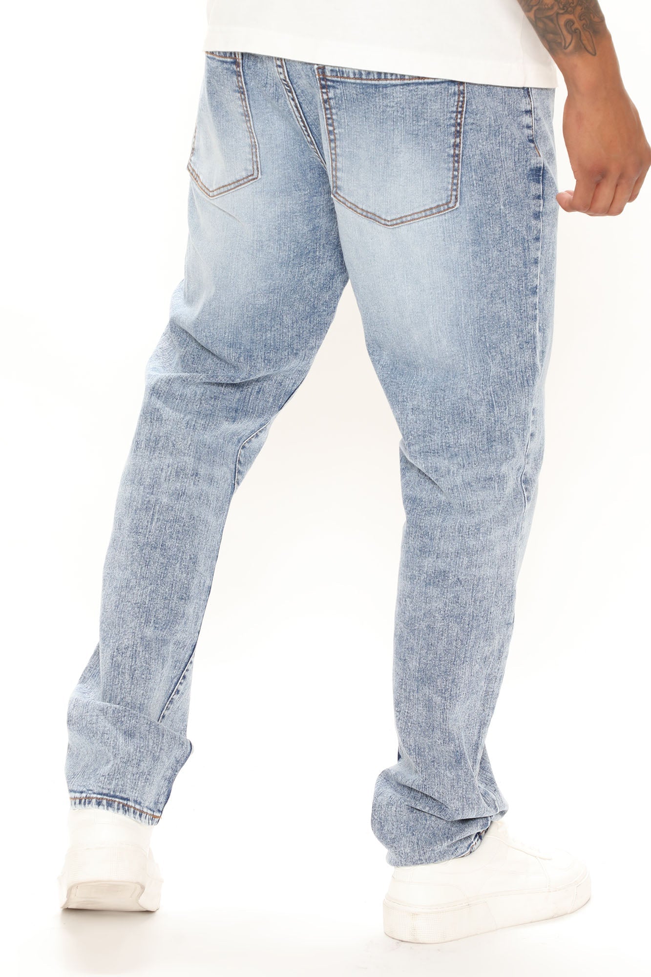 Mike Straight Jeans - Bleach Blue Wash - HCWP 
