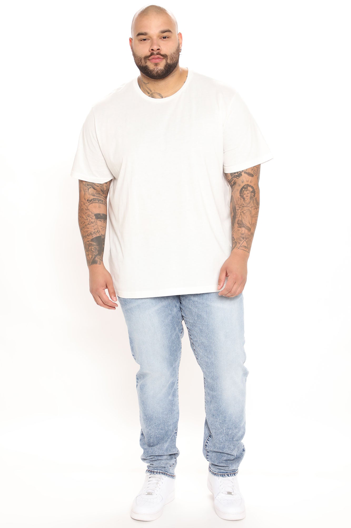 Mike Straight Jeans - Bleach Blue Wash - HCWP 